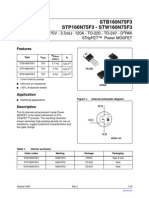 Stb160N75F3 Stp160N75F3 - Stw160N75F3: N-Channel 75V - 3.5M - 120A - To-220 - To-247 - D Pak Stripfet™ Power Mosfet