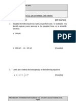 Chapter 01 Physical Quantities and Units