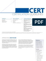 Cert Guidelines