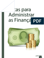 Ebook Dicas para Administrar As Financas