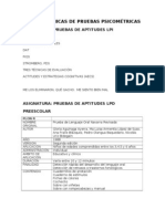 Fichas Tecnicas de Pruebas Psicométricas