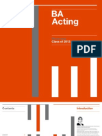 RCS BA Acting Showcase Brochure 2013