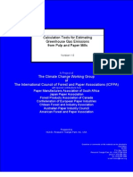 Calculation Tools For Estimating Greenhouse Gas Emissions Pulp & Paper Mills