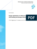 Design Optimization of Stiffened Composite Panels With Buckling and Damage Tolerance Constraints