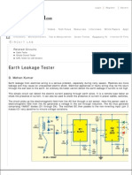 Earth Leakage Tester