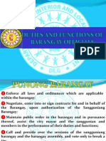 Duties and Functions of Barangay Tanod