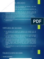 Secado de Materiales de Proceso