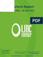 LNC - August 1 2013 - Quarterly Activities Report