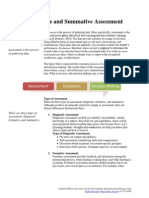 Formative and Summative Assessment