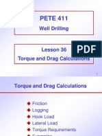 Torque and Drag Calculations