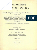 1925 Hartmann Whos Who in Occult Psychic and Spiritual Realms R