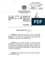 COMELEC - Efficient Use of Paper Rule