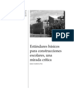 Estandares Basicos para Construcciones Escolares, Una Mirdad Critica Jaime Gutierrez Paz