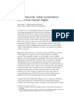 Cyber Security Cyber Surveillance and Online Human Rights Kovacs Hawtin