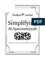 Simplifying Al Ajroomiyyah