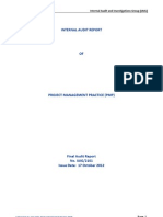 2012-10-17 Final Audit Report On Project Management Practice