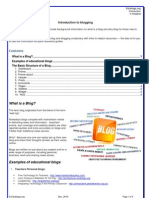 Introduction To Blogging PDF