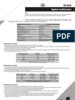 M 92X GB: Digital Multimeter