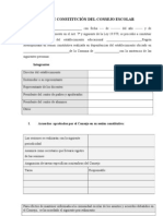 Acta Constitución Consejo Escolar