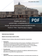 A. Syllabus de AUDITORÍA ADMINISTRATIVA