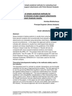 Comparison of Local Stress of Pipe Support Attchmt