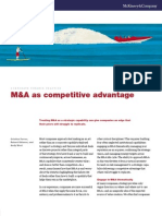 McKinsey - M & A As Competitive Advantage