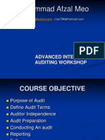 Muhammad Afzal Meo: Advanced Internal Auditing Workshop