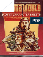 Gamma World Character Sheets 1984