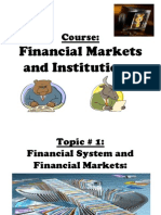 Financial Markets and Institutions