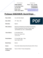 Resume - Professor Esezobor