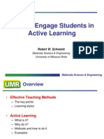 How To Engage Students in Active Learning: Robert W. Schwartz