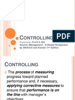 Ontrolling: Source: Management - A Global Perspective by Weihrich and Koontz 11 Edition