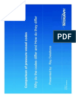 Comparision of Pressure Vessel Codes