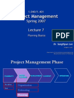 Lecture 7 Project Planning Basics