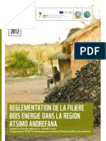 Règlement de La Filière Bois Energie Dans La Région Atsimo Andrefana - Acquis Et Leçons Apprises 2008-2011 (WWF - 2012)