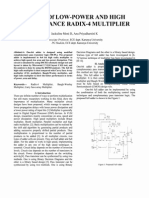 Design of Low-Power and High Performance Radix-4 Multiplier