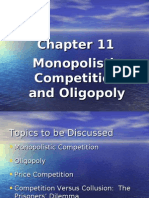 Monopolistic Competition and Oligopoly