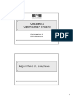 L'algorithme Simplexe