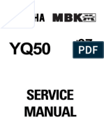 Yamaha Aerox (1997) Service Manual