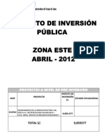 Proyectos A Nivel de Pre Inversión