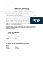 Forms of Poetry