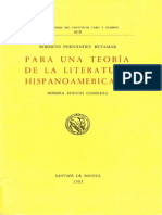 Fernández Retamar - para Una Teoría de La Literatura Hispanoamericana