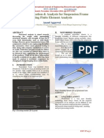 Design Modification & Analysis For Suspension Frame Using Finite Element Analysis