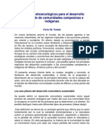 Principios Etnoecológicos para El Desarrollo Sustentable de Comunidades Campesinas e Indígenas