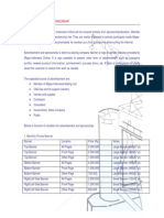 Advertisement and Sponsorship-Price List