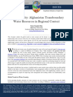 CFC Thematic Report - Water Security: Afghanistan Transboundary Water Resources in Regional Context, 16 October 13