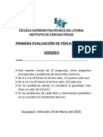 Cp1-2010 FISICA NIVEL 0B (V0) Primera Evaluacion