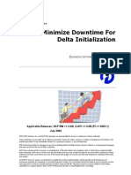 How To Minimize Downtime For Delta Initialization