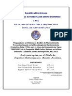 Propuesta de Un Sistema de Gestión de Mantenimiento Preventivo Basado en La Metodología TPM