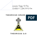 Golden Dawn 2 9 Theoricus Grade Sign